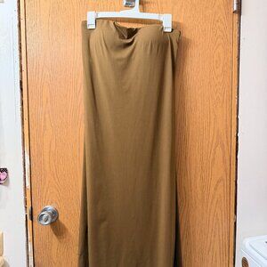 UNQLO Brown Strapless Dress